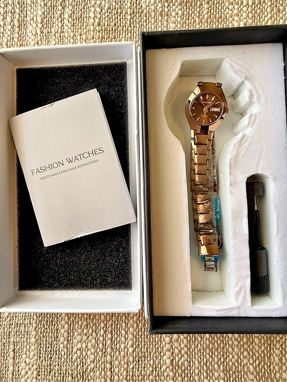 Fashion Watches Brown & Gold Watch NWT